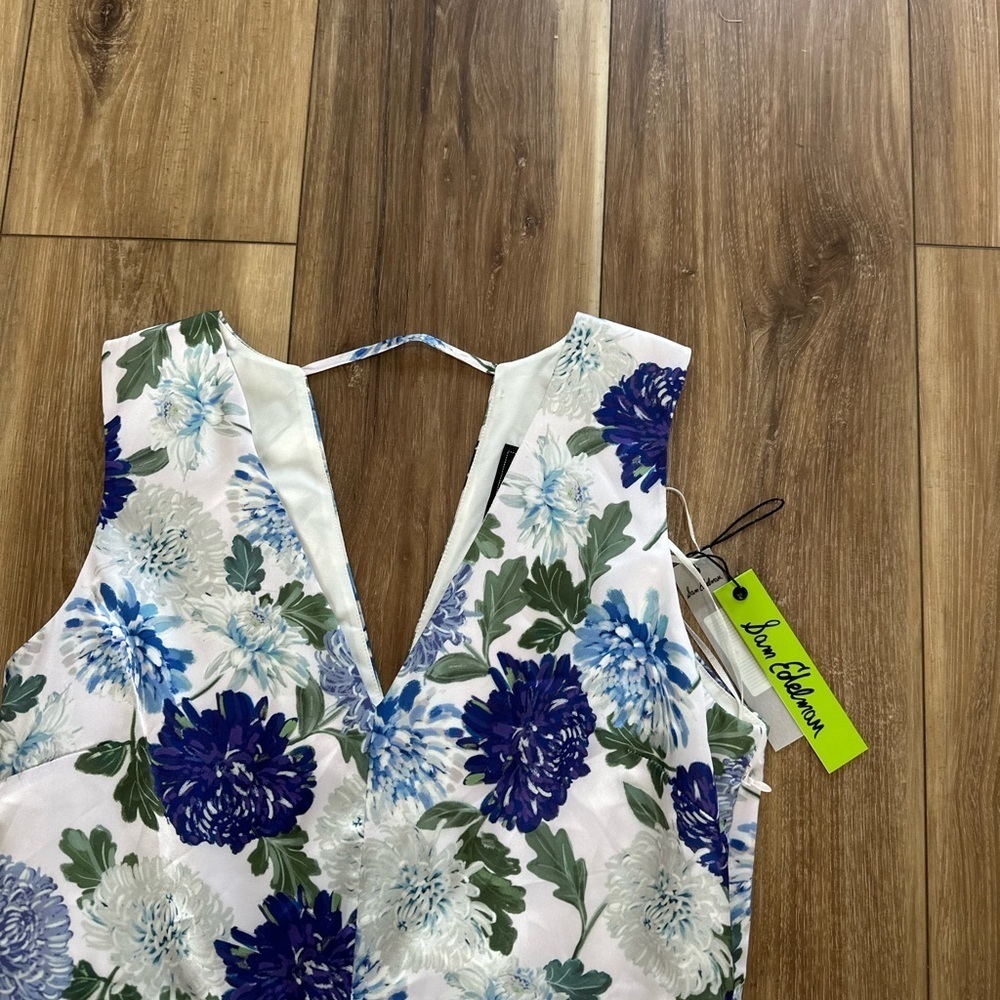 Sam Edelman womens floral print midi Dress size 8 NWT - Picture 5 of 8